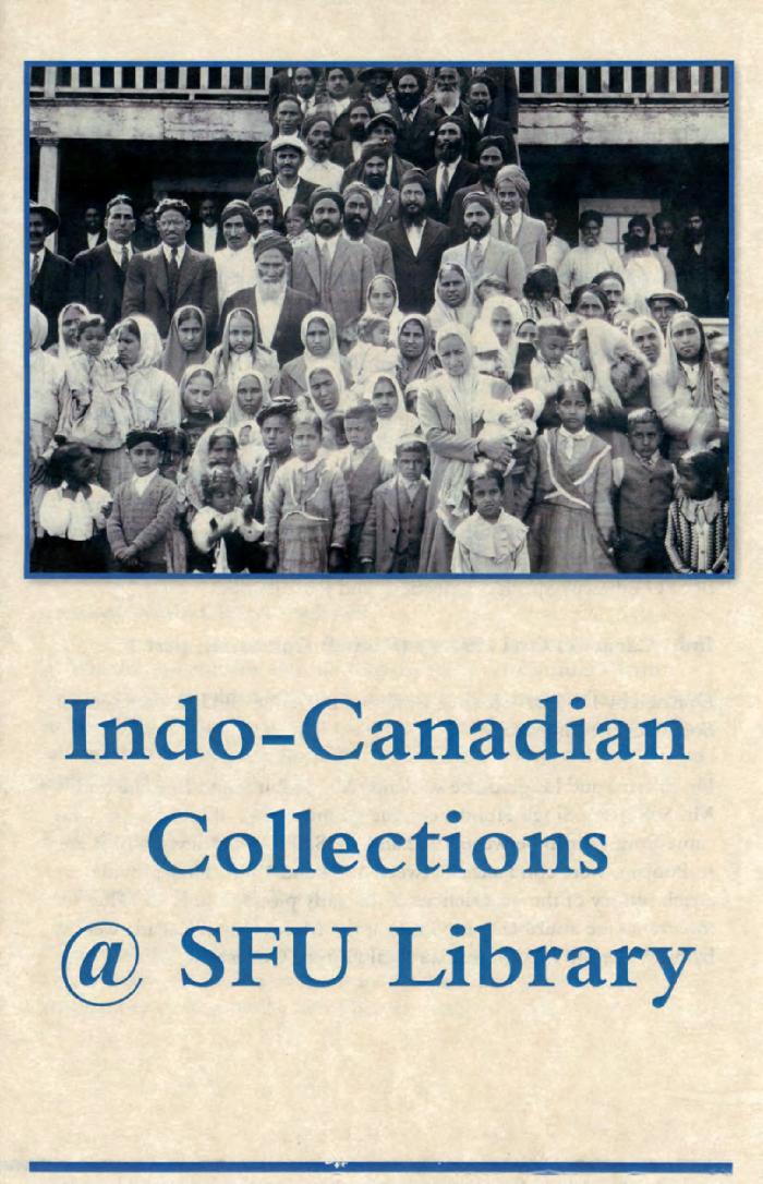 Indo-Canadian collections @ SFU library