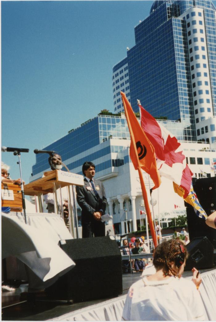 Stage at the Canada Place gathering