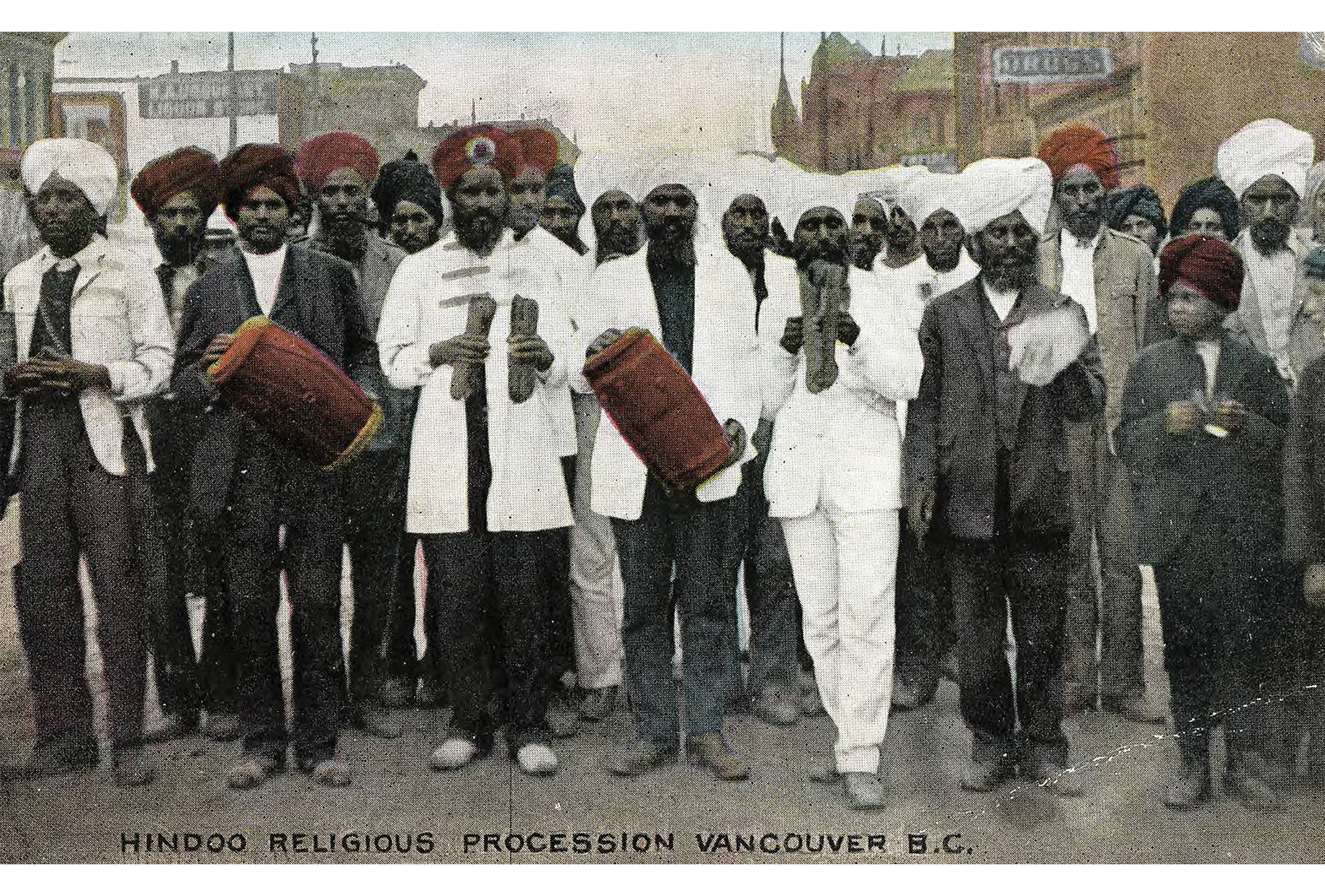 Hindoo Religious Procession in Vancouver, BC, 1905.