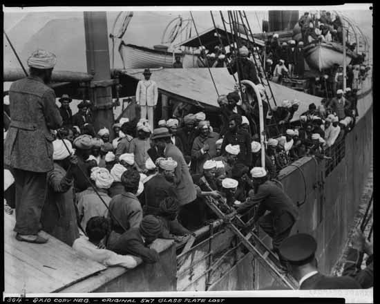 Historical image related to Komagata Maru