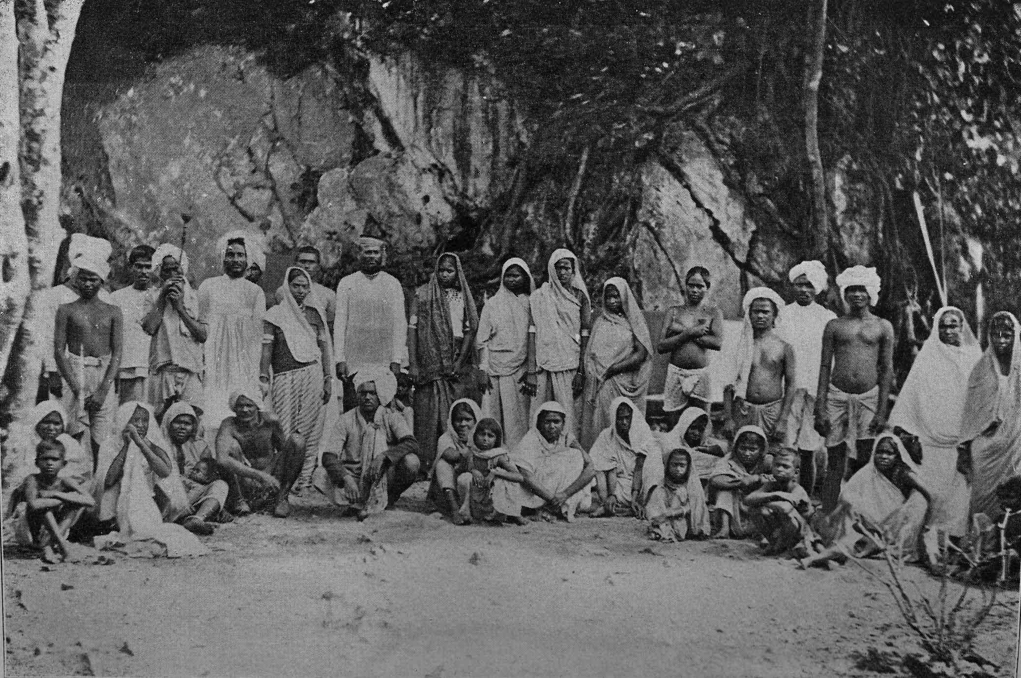 Newly arrived coolies in Trinidad