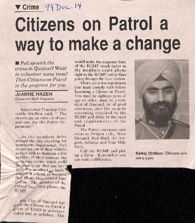 Citizens on Patrol a way to make a change