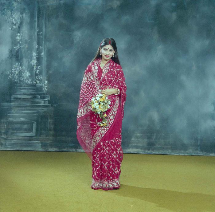 [Photo of Jasvinder Purba with an unidentified bride]