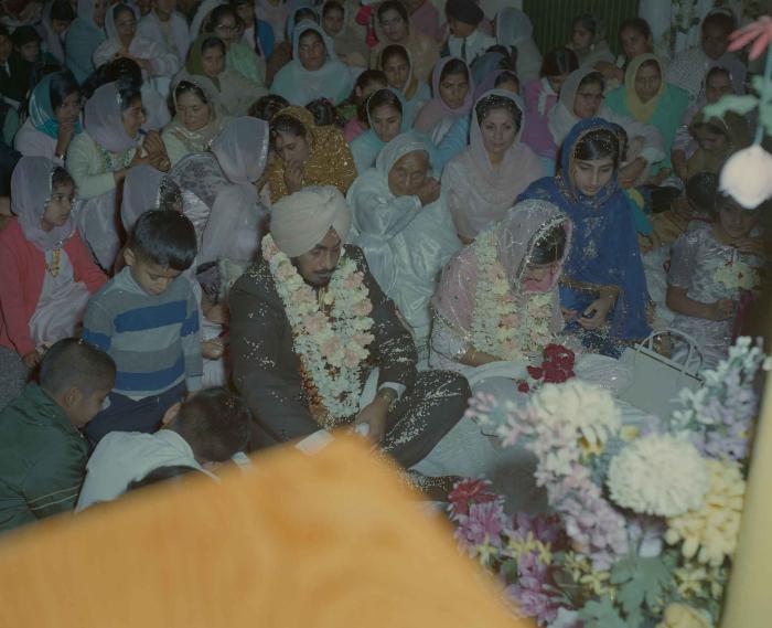 [Photo of Randawa Singh Harder with an unidentified bride]