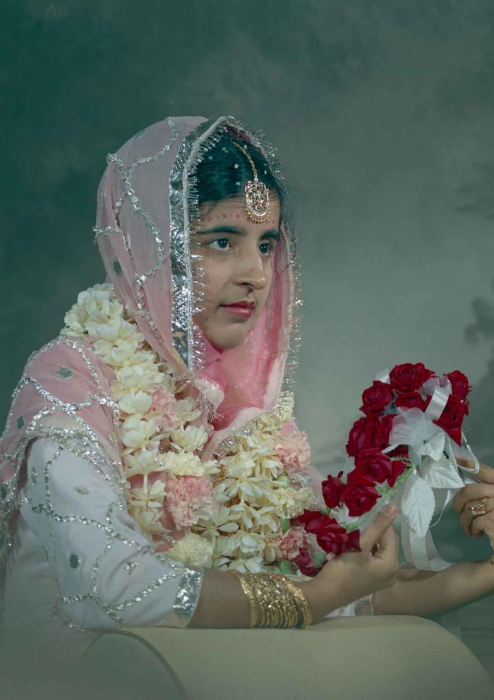 [Photo of an unidentified bride]