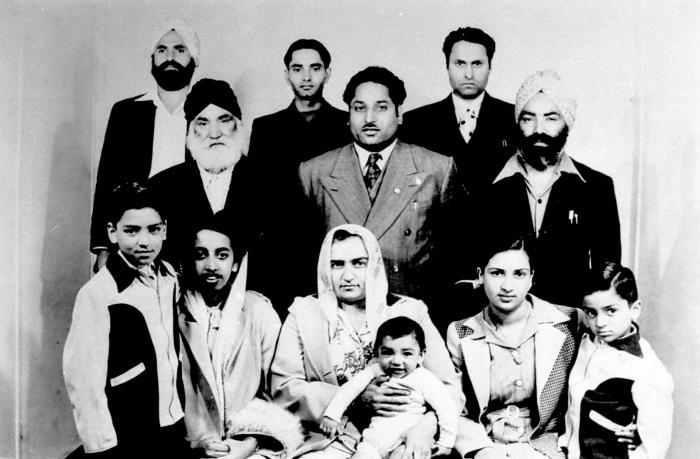 [Photo of Bhagwant Kaur and family]