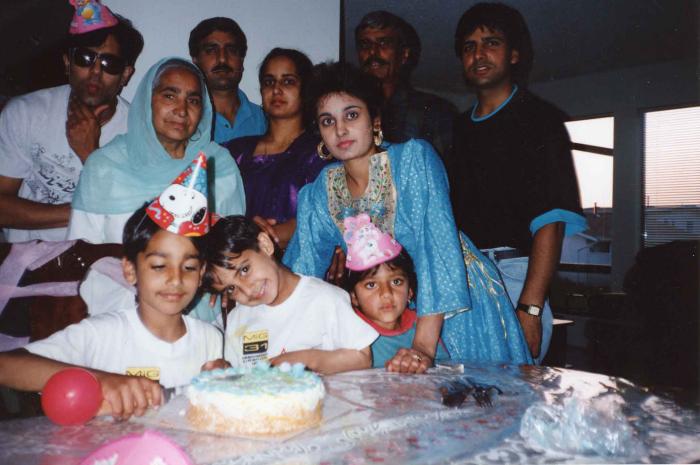 [Photo of Surjit Kaur at her grandson Harvey's 7th birthday]