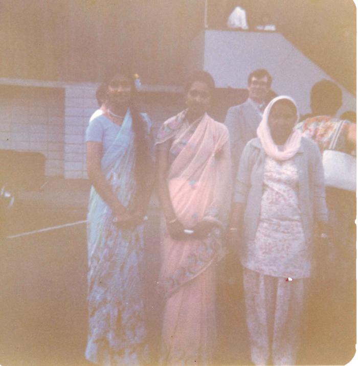 [Photo of Surjit Kaur at Gurcharan Kaur's high school graduation]