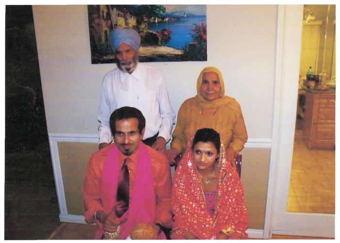 [Photo of Surjit Kaur on her son's engagment]