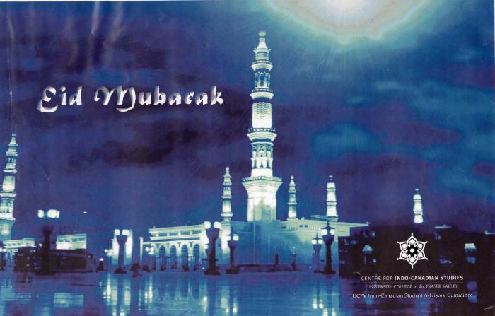 [Poster titled, Eid Mubarak]