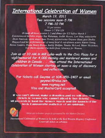 [Poster titled, International celebration of women]