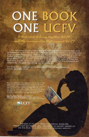 [Poster titled, One book one UCFV]