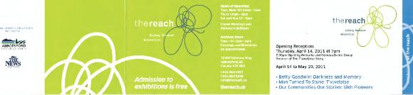 [Brochure for The Reach Gallery Museum Abbotsford]