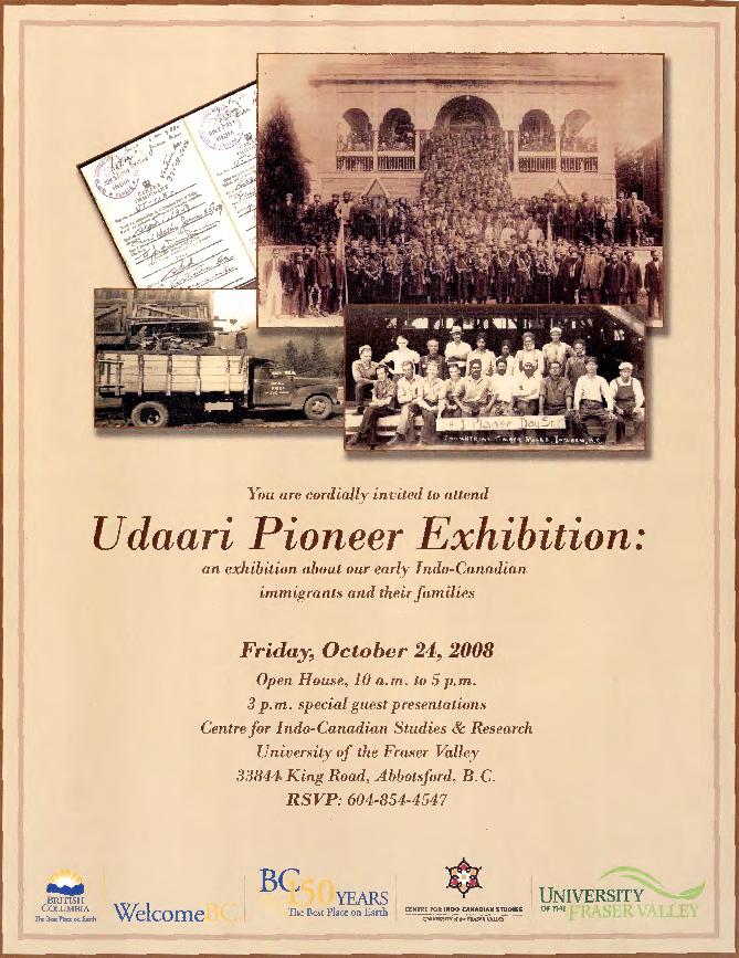 [Invitation to Udaari pioneer exhibition]