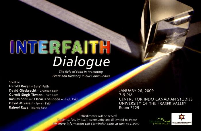Interfaith dialogue [poster]