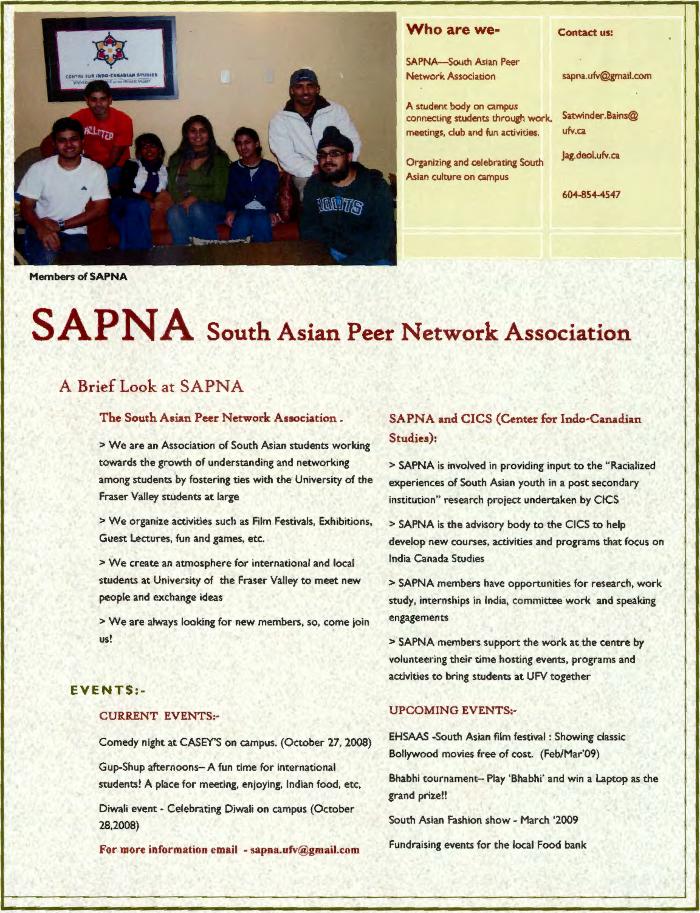[Brochure for South Asian Peer Network Association]