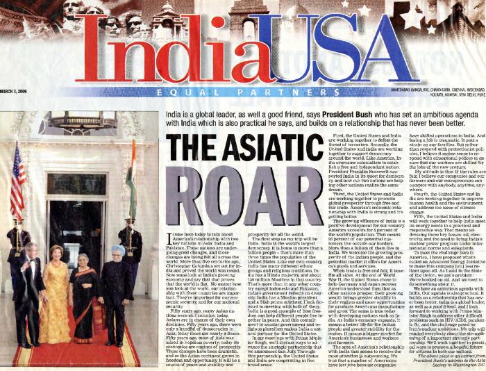 [Newspaper clipping titled, The Asiatic roar]