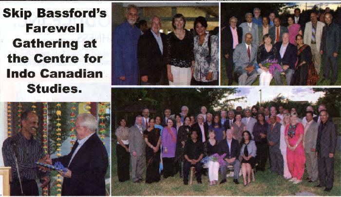 [Pictures of Skip Bassford's farewell gathering at the Centre for lndo-Canadian Studies]