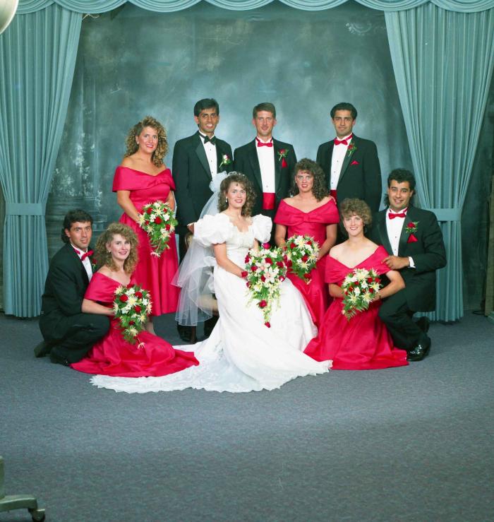 [Group photo of Mal Gill and Leanne Neitch with close connections]