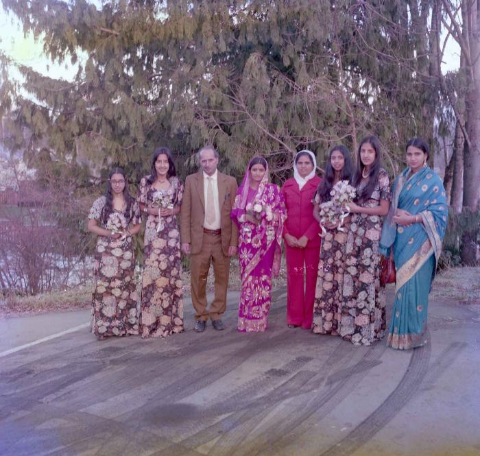 [Photo of Bimla Kaur with family members]