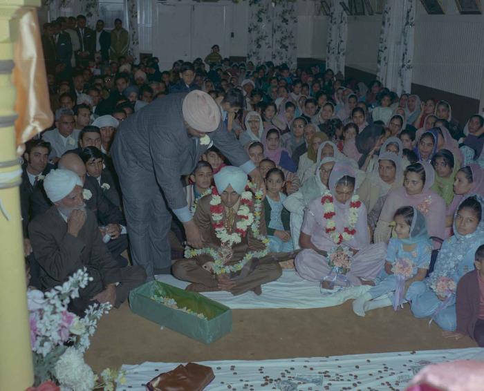 [Photo of Gurmel Singh with an unidentified bride]