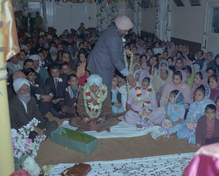 [Photo of Gurmel Singh with an unidentified bride]