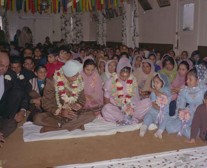 [Photo of Gurmel Singh with an unidentified bride]