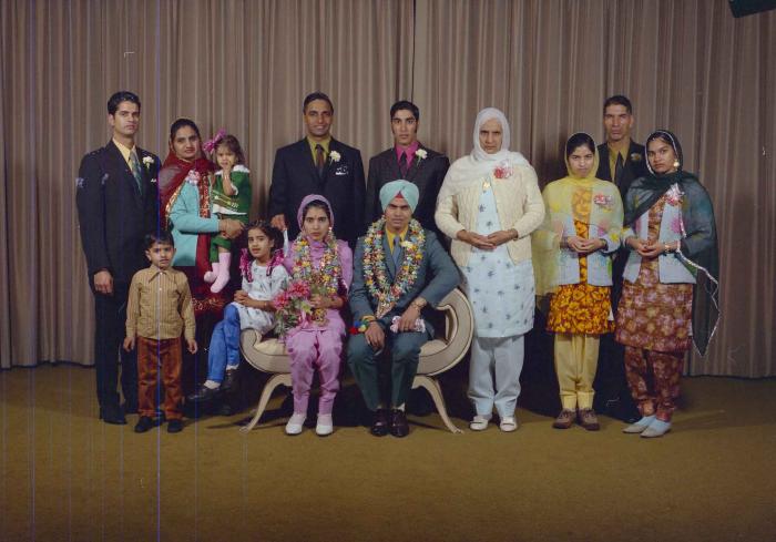 [Photo of Sukhdarshan Singh Gill with an unidentified bride]
