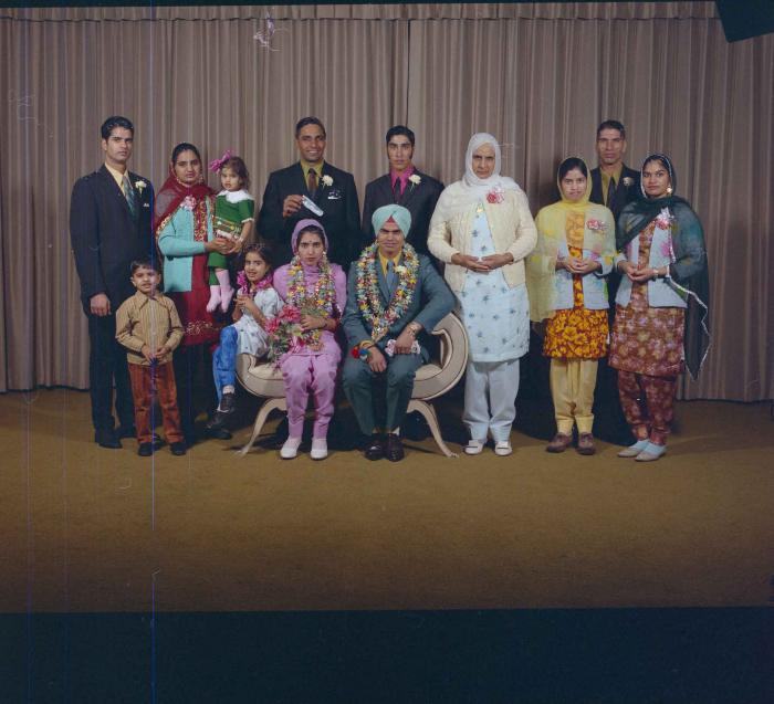 [Photo of Sukhdarshan Singh Gill with an unidentified bride]