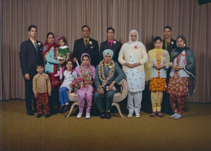 [Photo of Sukhdarshan Singh Gill with an unidentified bride]
