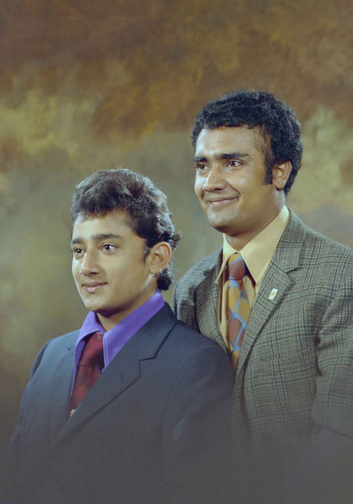 [Portrait of Tejinder Singh Gill and Sharanjit Singh Suhi]