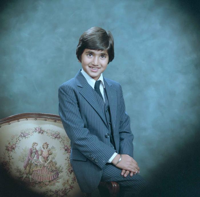 [Portrait of Vern Thind and Rupinder Mann's son]
