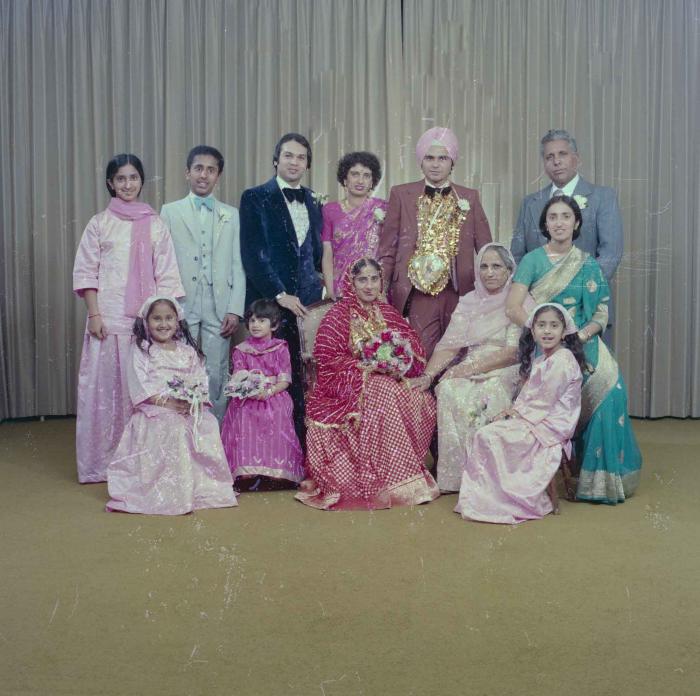 [Group photo of Parminder Tiwana and Kataro Gill with family members]