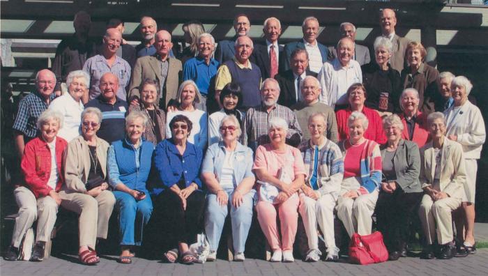 [Photograph of a class reunion]