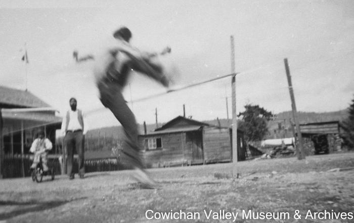 [Unidentified man jumping]