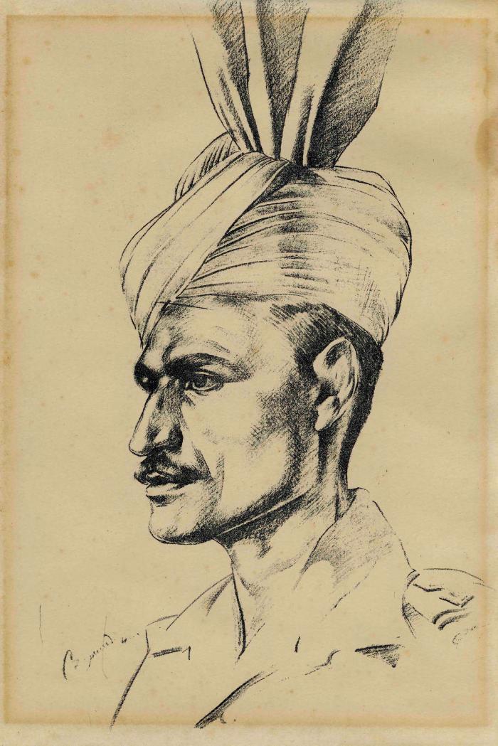 [Portrait sketch of Feroze Khan]
