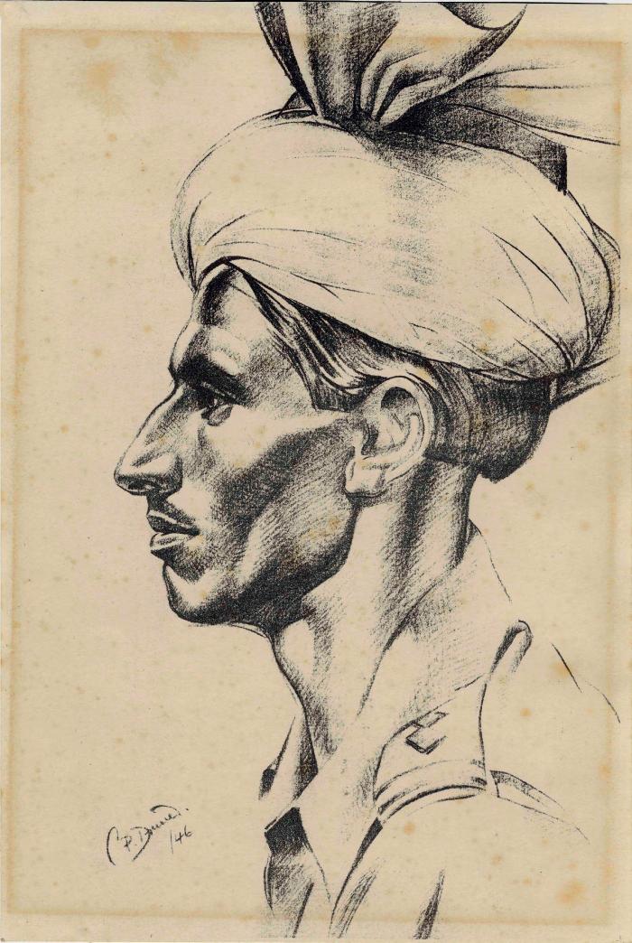 [Portrait sketch of Sub. Hakhim Khan]