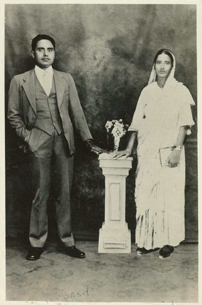 [Photo of Atma Singh Rai with his wife Kartar Kaur]