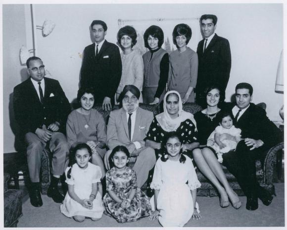 [Photo of Abtar Berar and family]