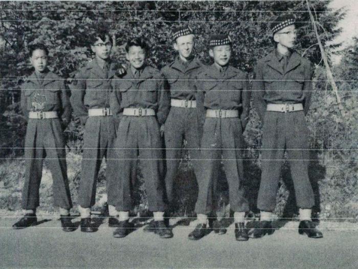[Photo of six boys in Army Cadets uniform]