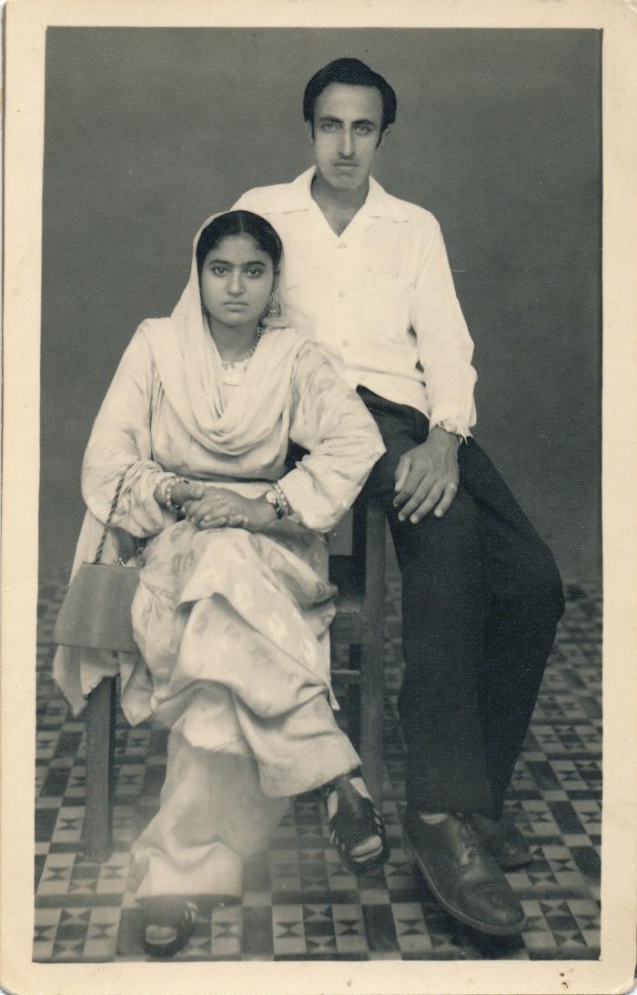 [Photo of Gurbakhsh Narang and Balbir Kaur]