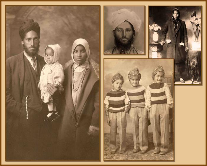 [Collage of Banga family photos]