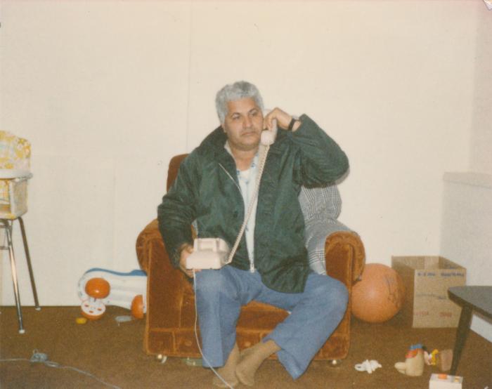 [Photo of Ranjit Nut in his first house, Mission, B.C.]