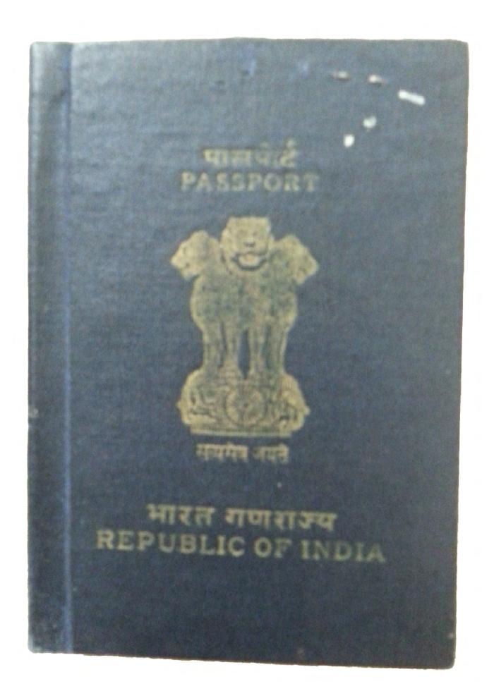 [Passport of Rajinder Singh Gill]