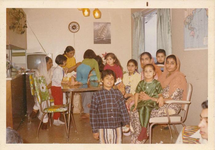 [Group photo of Rajinder Singh Gill's mom with family]