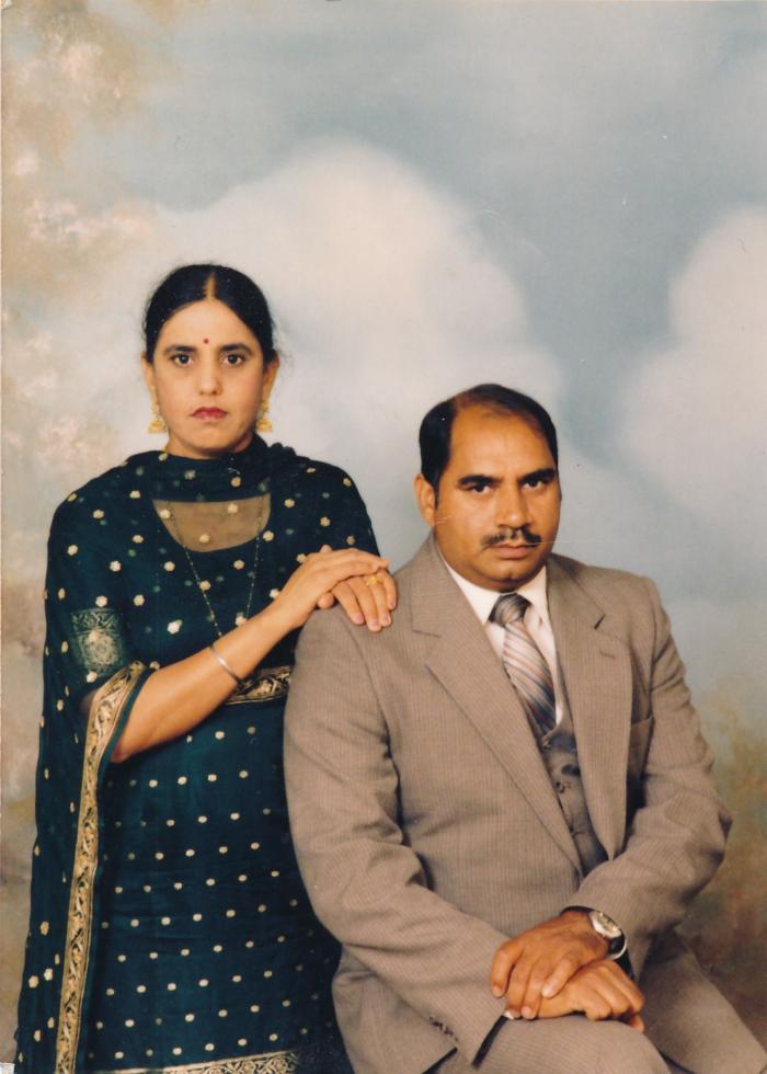 [Photo of Surjit Singh Tatla Charanjit Kaur Tatla]