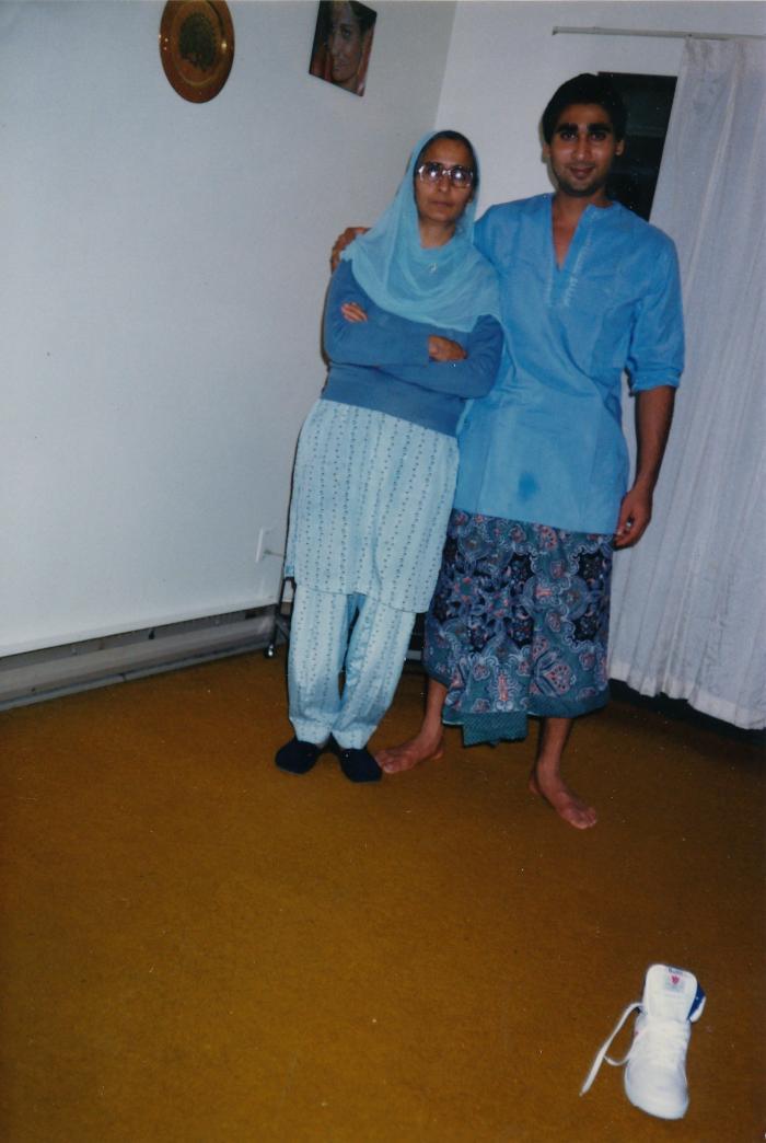 [Photo of Sukhwinder Bolla with an unidentified female relative]