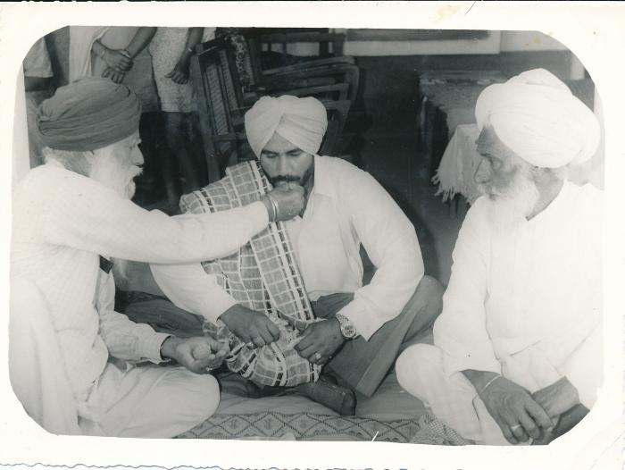 [Photo of Surjit Singh Tatla on his engagement]
