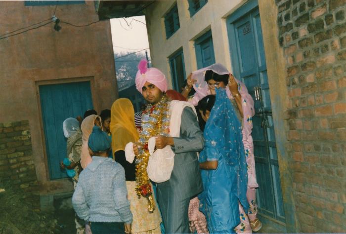 [Photo of Sukhwinder Bolla on wedding day]