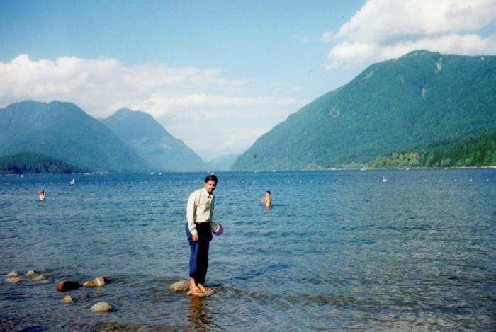 [Photo of Subbu Govindarajapuram at the Harrison Lake, B.C.]